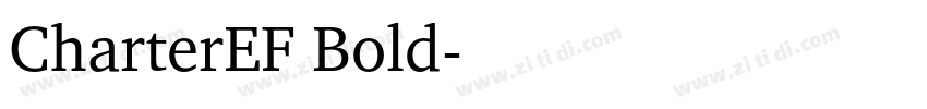 CharterEF Bold字体转换